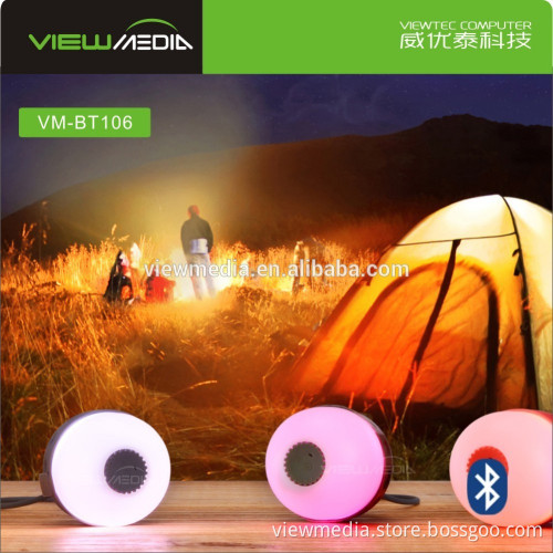 Unique design colorful firefly lights led lamp Bluetooth speaker VM-BT106